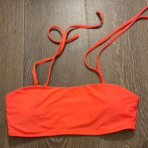 bright orange bikini top tie it yourself